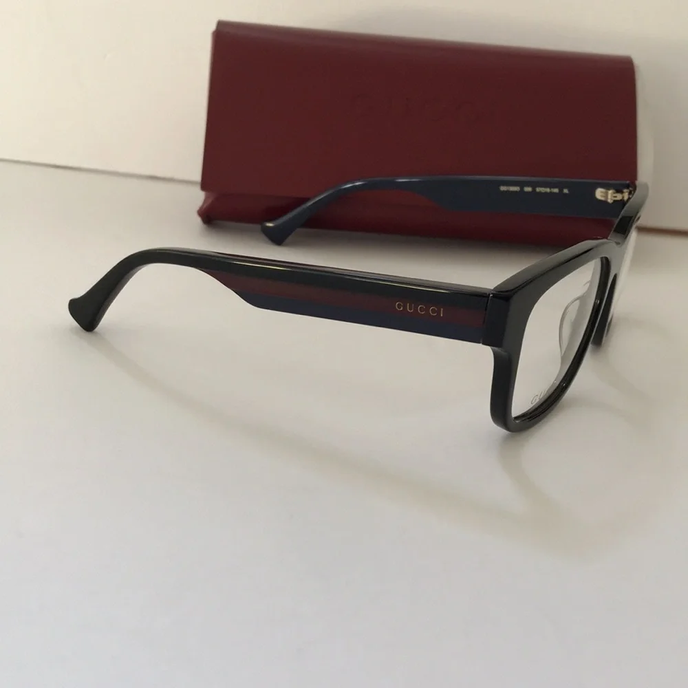 Gucci GG1303O 006  Black Square Acetate Eyeglasses